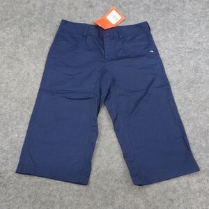 The North Face Pants Womens 8 Capri Cosmic Blue Cotton Cropped Navy Pockets‎